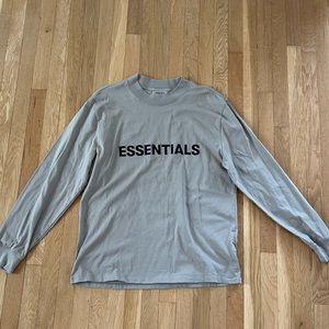 fear of god essentials boxy long sleeve t-shirt